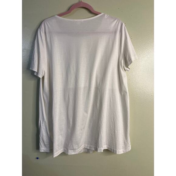 COS White Pleat Front Short Sleeves Women’s Blouse Top Work Office, size large - Picture 3 of 8